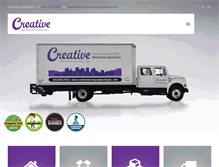 Tablet Screenshot of creativemovingandpackingllc.com